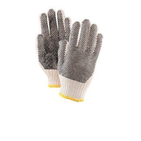 MCR SAFETY PVC Dotted String Knit Gloves Women's 10" L, 12PK GLV328-WN